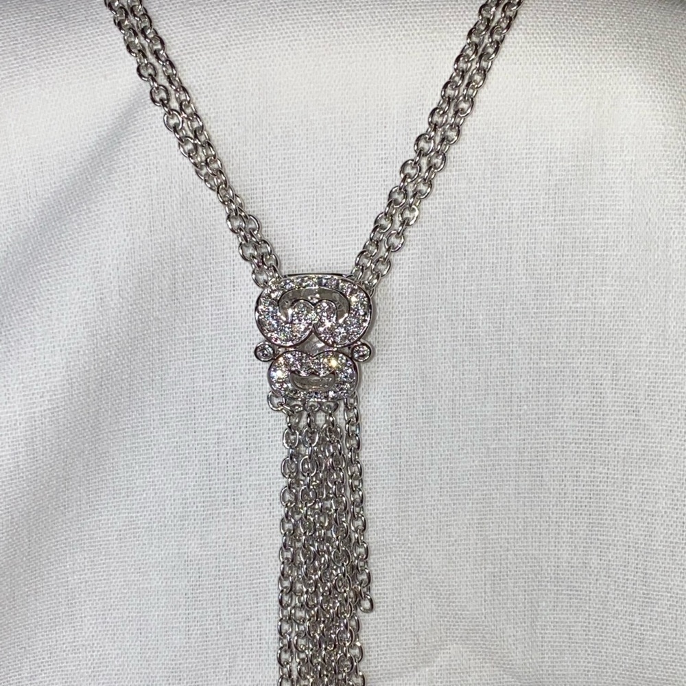 Touchstone By Swarovski Tassel Pendent on 20” chain